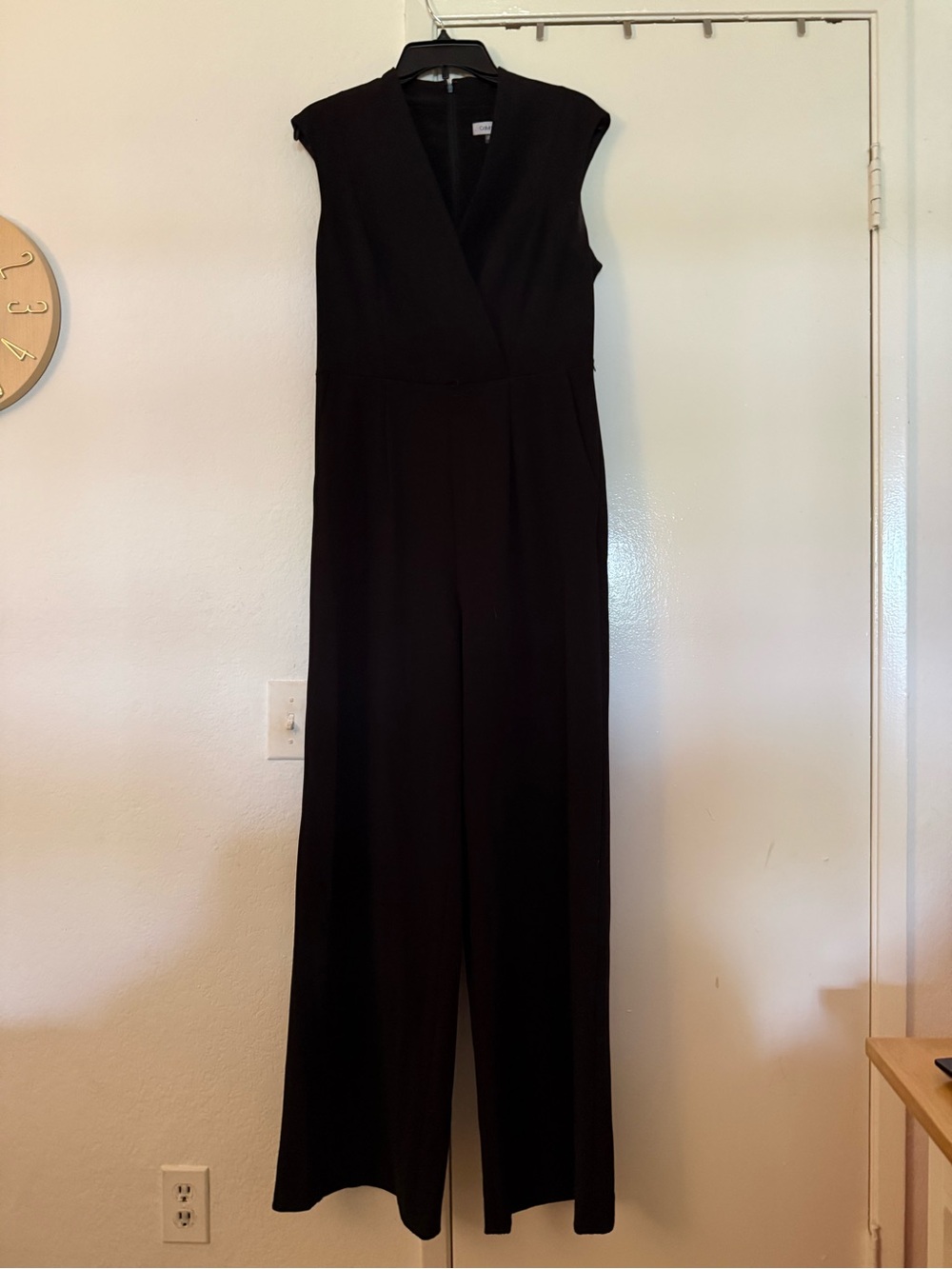 Calvin Klein Black Sleeveless Wide-Leg Jumpsuit